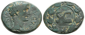 Roman Provincial, SELEUCIS & PIERIA, Antioch, Augustus (27 BC-14 AD) AE As (18,7 mm, 9,3 g)
Obv: IMP AVGVST TR POT. Laureate head of Augustus, right;...