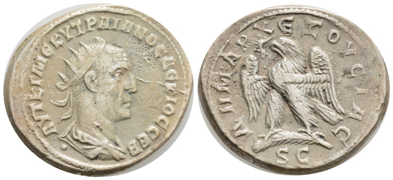 Traianus Decius (249-251 AD). BI Tetradrachm (27.6 mm, 11,3 g), Antiochia (Antak...