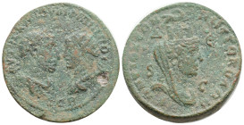 Roman Provincial, SELEUCIS and PIERIA, Antioch, Philip I, with Philip II. (244-249 AD) AE Octassarion (26,1mm, 20,7g)
Obv: Laureate, draped, and cuir...