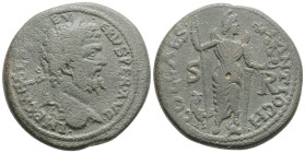 Roman Provincial
Pisidia. Antioch. Septimius Severus AD 193-211. Bronze Æ
34,1 mm., 25,4 g. IMP CAES L SEP SEVERVS PER AVG, laureate head of Septimi...