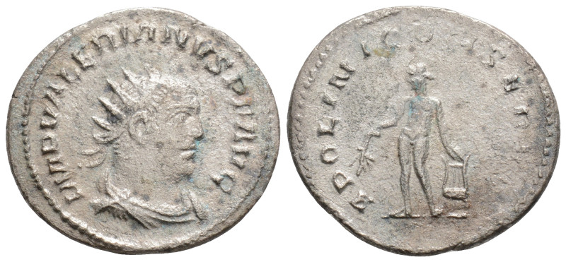 VALERIAN I (253-260). Antoninianus. 
Obv: IMP VALERIANVS P F AVG. Radiate, drap...