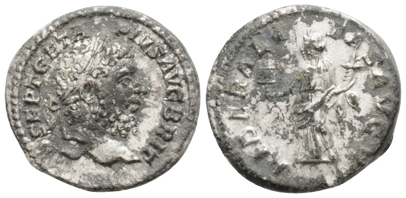 Septimus Severus(193/211) AD, 3,88 g. 19 mm. Obv. SEPT GETA PIVS AVG BRIT laurea...