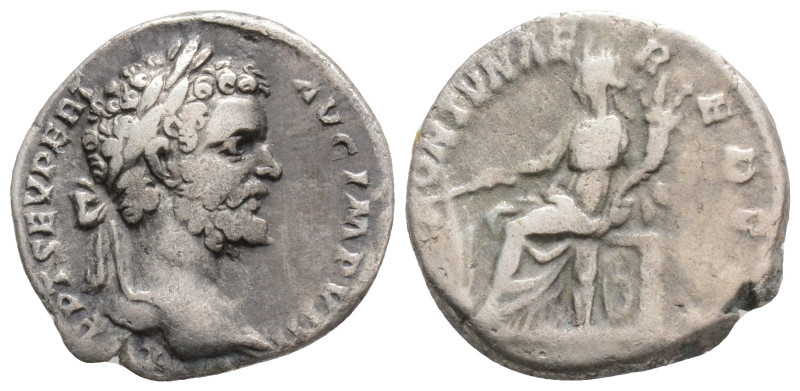 Roman Imperial, Septimius Severus (AD 193-211). AR denarius (17,8 mm, 3,15 g ). ...