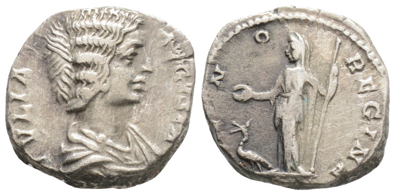 Roman Imperial Julia Maesa. Augusta, AD 218-224/5. AR Denarius (17,6 mm, 3,45 g,...