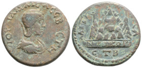 Roman Provincial
CAPPADOCIA, Elagabalus, Julia Maesa (Augusta) (218-224/5 AD) AE Bronze (26.8mm, 10.8g)
Obv: ΙΟΥΛΙΑ ΜΑΙϹΑ ϹƐΒΑϹTE. diademed and drap...