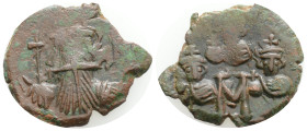 BYZANTINE EMPIRE. Constans 641-668 AD. AE Follis (5,8 g, 24,6 mm. )
