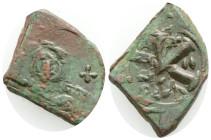 Constantine IV Æ 20 Nummi. Constantinople, AD 674-685. 4,9 g 27,7 mm