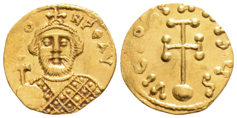 LEONTIUS (695-698). GOLD Semissis. Constantinople.
Obv: D LЄON PЄ AV. 1,96 g. 1...