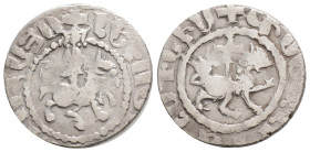 Medieval
Armenia, Cilician Armenia, Royal, Levon III (1301-1307 AD) AR Tram. (18,3 mm, 2.21g)
Obv: Levon III on horseback riding right, head facing,...