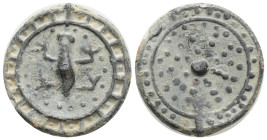 Byzantine, EGYPT. Uncertain. Circa 4rd-5th century AD Gnostic Tessera (17 mm 3,5 g)