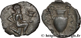 THRACE - THRACIAN ISLANDS - THASOS
Type : Trihemiobole 
Date : c. 404-355 AC. 
Mint name / Town : Thasos, Thrace 
Metal : silver 
Diameter : 12,5  mm
...