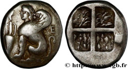 IONIA - IONIAN ISLANDS - CHIOS
Type : Drachme 
Date : c. 410-380 AC. 
Mint name / Town : Chios, Ionie 
Metal : silver 
Diameter : 14  mm
Orientation d...