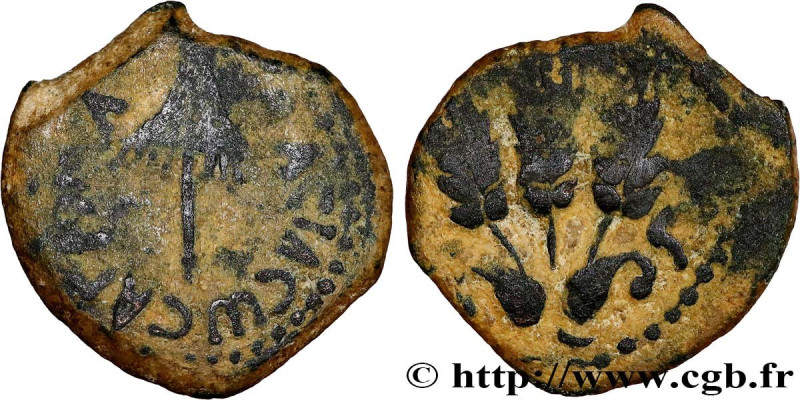 JUDAEA - HERODIAN KINGDOM - AGRIPPA I
Type : Prutah 
Date : 41-42 
Mint name / T...