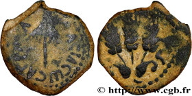 JUDAEA - HERODIAN KINGDOM - AGRIPPA I
Type : Prutah 
Date : 41-42 
Mint name / Town : Judée, Jérusalem 
Metal : copper 
Diameter : 18  mm
Orientation ...