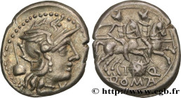 QUINCTIA
Type : Denier 
Date : 126 AC. 
Mint name / Town : Rome 
Metal : silver 
Millesimal fineness : 950  ‰
Diameter : 18,5  mm
Orientation dies : 1...
