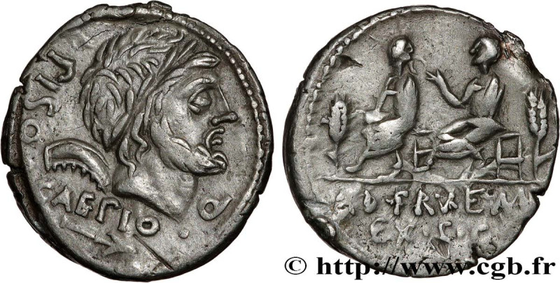 CALPURNIA
Type : Denier 
Date : 100 AC. 
Mint name / Town : Rome 
Metal : silver...
