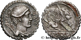 HOSIDIA
Type : Denier serratus 
Date : 68 AC. 
Mint name / Town : Rome 
Metal : silver 
Millesimal fineness : 950  ‰
Diameter : 19,5  mm
Orientation d...