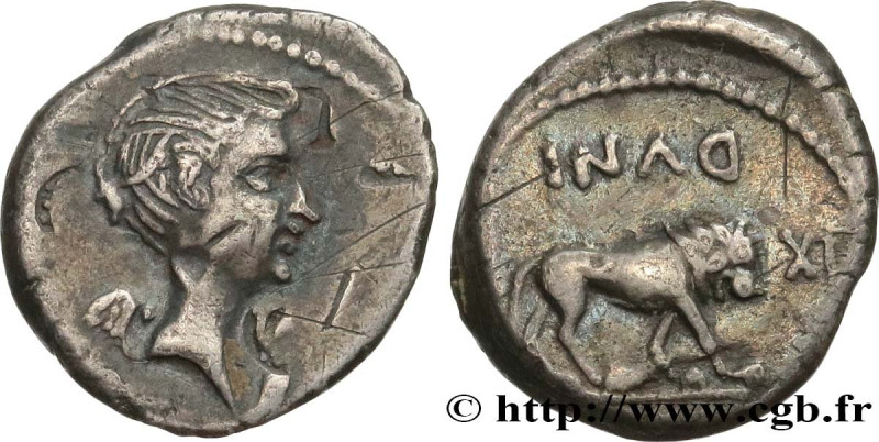 FULVIA
Type : Quinaire 
Date : décembre 
Date : c. 43 AC. 
Mint name / Town : Ly...