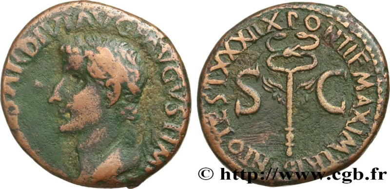 TIBERIUS
Type : As 
Date : 36-37 
Mint name / Town : Rome 
Metal : copper 
Diame...