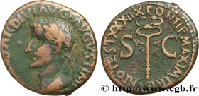 TIBERIUS
Type : As 
Date : 36-37 
Mint name / Town : Rome 
Metal : copper 
Diameter : 25,5  mm
Orientation dies : 6  h.
Weight : 10,30  g.
Rarity : R1...