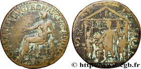 CALIGULA
Type : Sesterce 
Date : 37-38 
Mint name / Town : Rome 
Metal : copper 
Diameter : 33,5  mm
Orientation dies : 6  h.
Weight : 20,55  g.
Rarit...