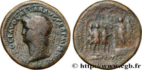 NERO
Type : Sesterce 
Date : 62-68 
Mint name / Town : Rome 
Metal : copper 
Diameter : 34,5  mm
Orientation dies : 6  h.
Weight : 27,84  g.
Rarity : ...