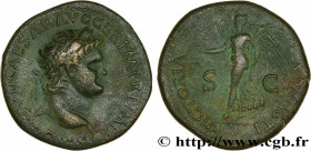 NERO
Type : Dupondius 
Date : 64 
Mint name / Town : Lyon 
Metal : copper 
Diameter : 29  mm
Orientation dies : 6  h.
Weight : 13,57  g.
Obverse legen...