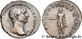 TRAJANUS
Type : Denier 
Date : 114 
Mint name / Town : Rome 
Metal : silver 
Millesimal fineness : 900  ‰
Diameter : 18,5  mm
Orientation dies : 7  h....