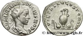 HERENNIUS ETRUSCUS
Type : Antoninien 
Date : 250 
Mint name / Town : Rome 
Metal : billon 
Millesimal fineness : 400  ‰
Diameter : 19  mm
Orientation ...