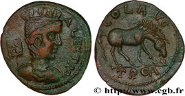 TROAS - ALEXANDRIA
Type : Triassaria 
Date : c. 253-260 
Mint name / Town : Alexandrie,Troade 
Metal : copper 
Diameter : 23  mm
Orientation dies : 7 ...