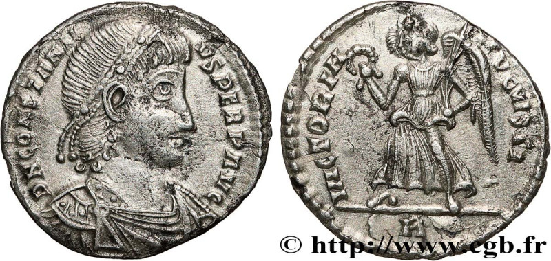 CONSTANTIUS II
Type : Argenteus 
Date : 352-355 
Mint name / Town : Rome 
Metal ...