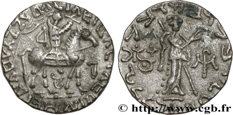 SCYTHIA - INDO-SCYTHIAN KINGDOM - AZES
Type : Tétradrachme bilingue 
Date : c. 1...