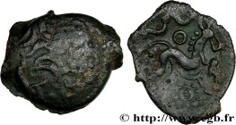 GALLIA - AULERCI EBUROVICES (Area of Évreux)
Type : Bronze au cheval 
Date : Ier siècle avant J.-C. 
Mint name / Town : Évreux (27) 
Metal : bronze 
D...