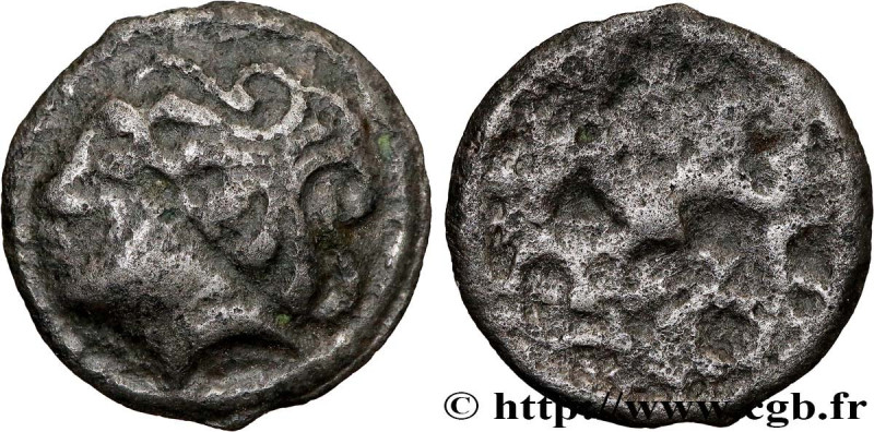 DUROCASSIS (Area of Dreux)
Type : Potin aux volutes cruciformes 
Date : c. 80-50...