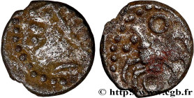GALLIA - SANTONES / MID-WESTERN, Unspecified
Type : Obole au cheval et aux annelets 
Date : c. 60-50 AC. 
Metal : billon 
Diameter : 7,5  mm
Orientati...