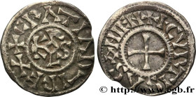 CHARLES II LE CHAUVE / THE BALD
Type : Denier 
Date : c. 864-865 
Date : n.d. 
Mint name / Town : Curtisasonien 
Metal : silver 
Diameter : 19,5  mm
O...