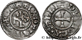 RUDOLPH
Type : Denier 
Date : c. 940-956 
Date : n.d. 
Mint name / Town : Châteaudun 
Metal : silver 
Diameter : 19  mm
Orientation dies : 2  h.
Weigh...