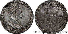 HENRY II
Type : Teston à la tête couronnée 
Date : 1550 
Mint name / Town : Lyon 
Quantity minted : 41769 
Metal : silver 
Millesimal fineness : 898  ...
