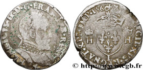FRANCIS II. COINAGE IN THE NAME OF HENRY II
Type : Demi-teston au buste lauré, 2e type 
Date : 1560 
Mint name / Town : Bayonne 
Quantity minted : 102...