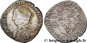 CHARLES IX
Type : Teston, 2e type 
Date : (MDLXIII) 
Date : 1563 
Mint name / Town : La Rochelle 
Quantity minted : 74052 
Metal : silver 
Millesimal ...