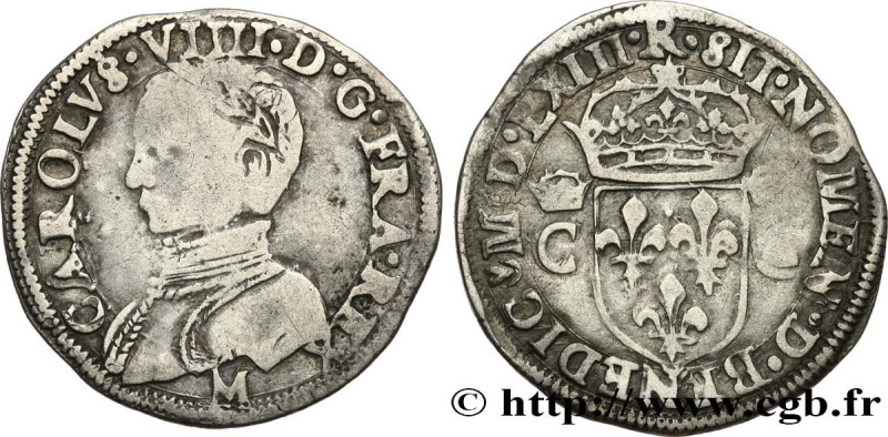 CHARLES IX
Type : Demi-teston, 2e type 
Date : MDLXIII 
Date : 1563 
Mint name /...