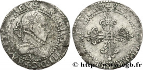 HENRY III
Type : Demi-franc au col gaufré 
Date : 1587 
Mint name / Town : Paris 
Quantity minted : 888892 
Metal : silver 
Millesimal fineness : 833 ...