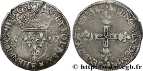 HENRY III
Type : Huitième d'écu, écu de face 
Date : 1582 
Mint name / Town : Tours 
Metal : silver 
Millesimal fineness : 917  ‰
Diameter : 26,5  mm
...