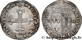 HENRY IV
Type : Quart d'écu de Navarre 
Date : 1599 
Mint name / Town : Saint-Palais 
Metal : silver 
Millesimal fineness : 917  ‰
Diameter : 28,5  mm...