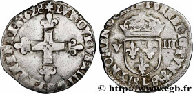 LOUIS XIII
Type : Huitième d'écu, 1er type 
Date : 1628 
Mint name / Town : Bayonne 
Metal : silver 
Millesimal fineness : 917  ‰
Diameter : 24,5  mm
...
