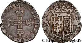 LOUIS XIII
Type : Huitième d'écu de Navarre 
Date : 1611 
Mint name / Town : Saint-Palais 
Metal : silver 
Millesimal fineness : 917  ‰
Diameter : 24,...