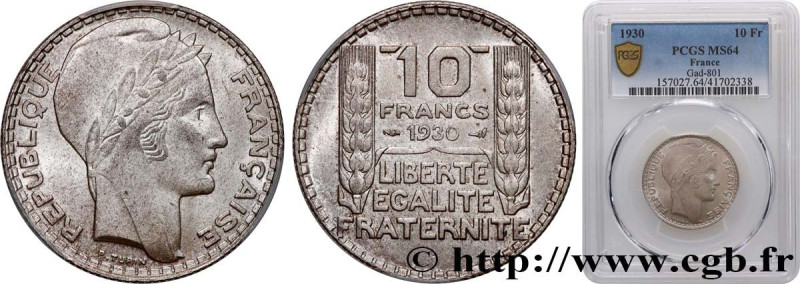 III REPUBLIC
Type : 10 francs Turin 
Date : 1930 
Quantity minted : 36.986.163 
...