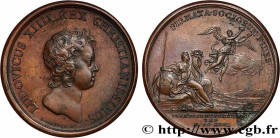 LOUIS XIV THE GREAT or THE SUN KING
Type : Médaille, Prise de Piombino et de Portolongone 
Date : 1646 
Metal : bronze 
Diameter : 41  mm
Engraver : M...