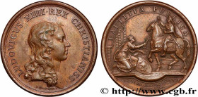 LOUIS XIV "THE SUN KING"
Type : Médaille, Retour du roi à Paris 
Date : 1651 
Metal : copper 
Diameter : 40,5  mm
Engraver : Mauger Jean 
Weight : 31,...