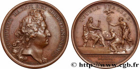 LOUIS XIV "THE SUN KING"
Type : Médaille, Casale remise à la France 
Date : 1681 
Metal : copper 
Diameter : 41  mm
Engraver : Mauger Jean 
Weight : 2...